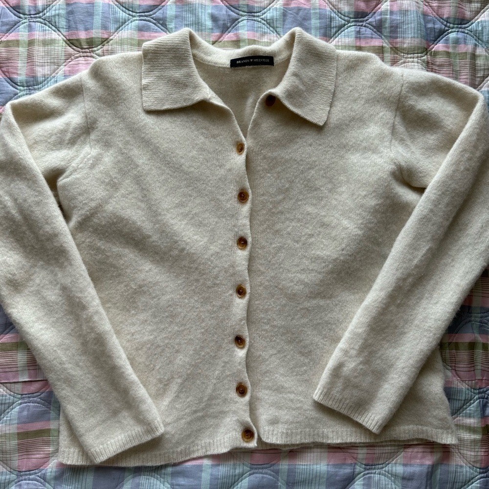 Brandy Melville Elise Heavy Wool Cardigan